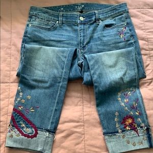 Embroidered Jeans White House Black Market